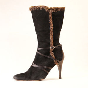 Joan & David Dulcinea Black Mid-Calf Boot 7